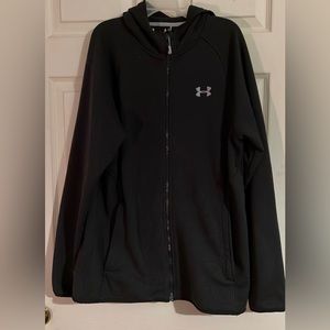 Under Armour Storm 1 Hoodie Fleece Jacket, Size Medium Loose, Dark Grau